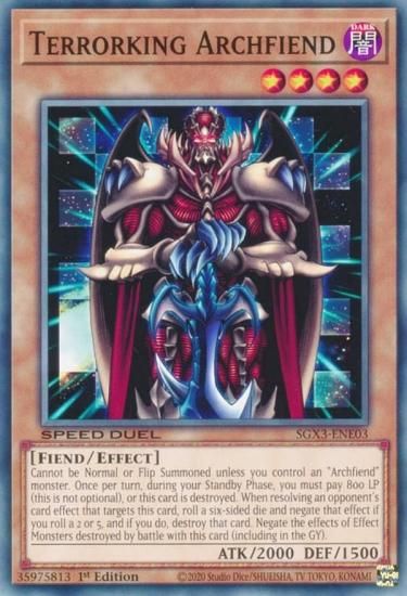 遊戯王 SGX3-ENE03 ジェノサイドキングデーモン Terrorking Archfiend