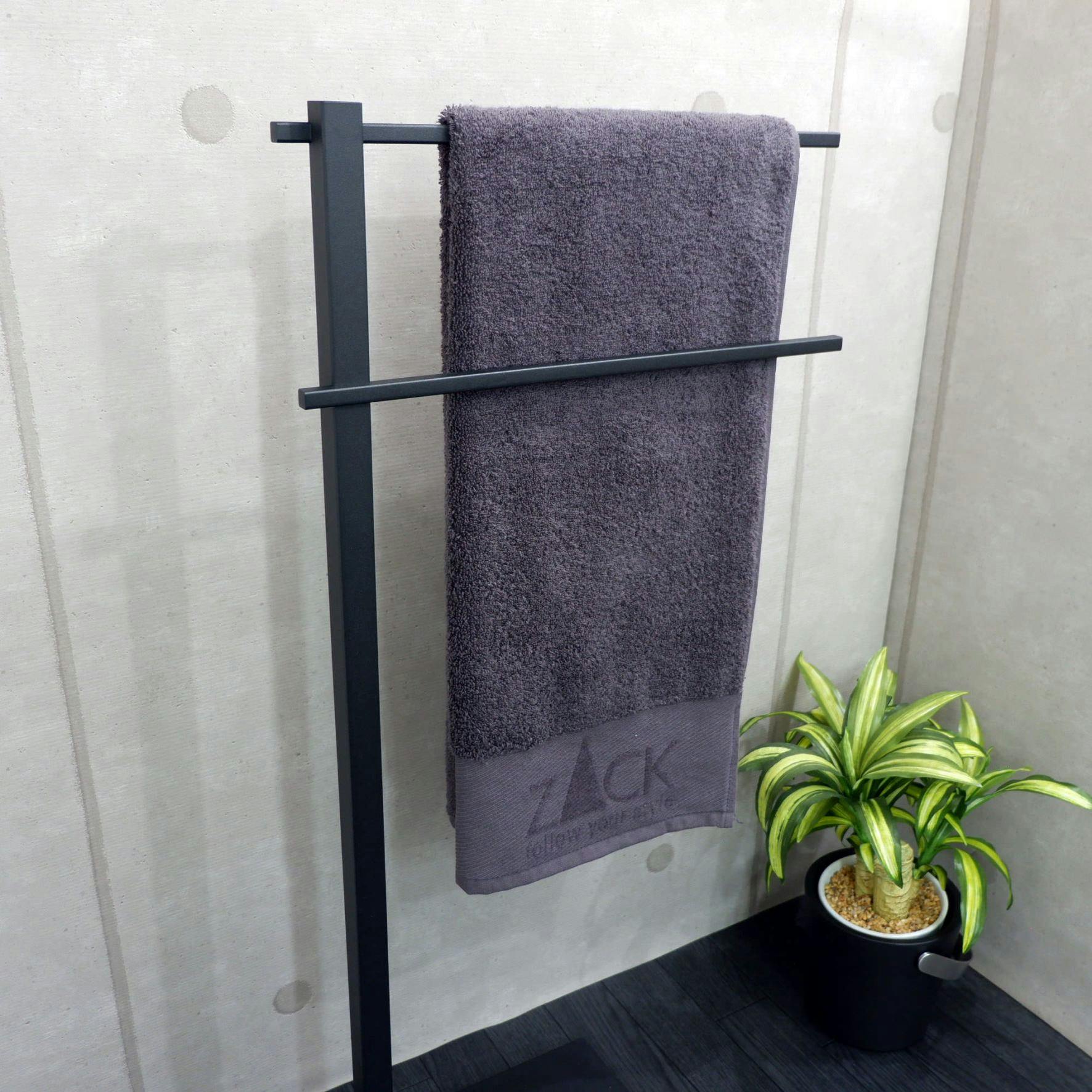 タオルスタンド マットブラック｜ZACK 40513 CARVO タオル掛け タオル
