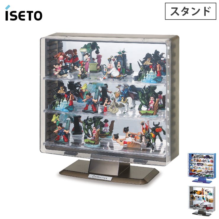 コレクションケース スタンド 背面ミラー 可動棚 ST606 伊勢藤 ISETO I