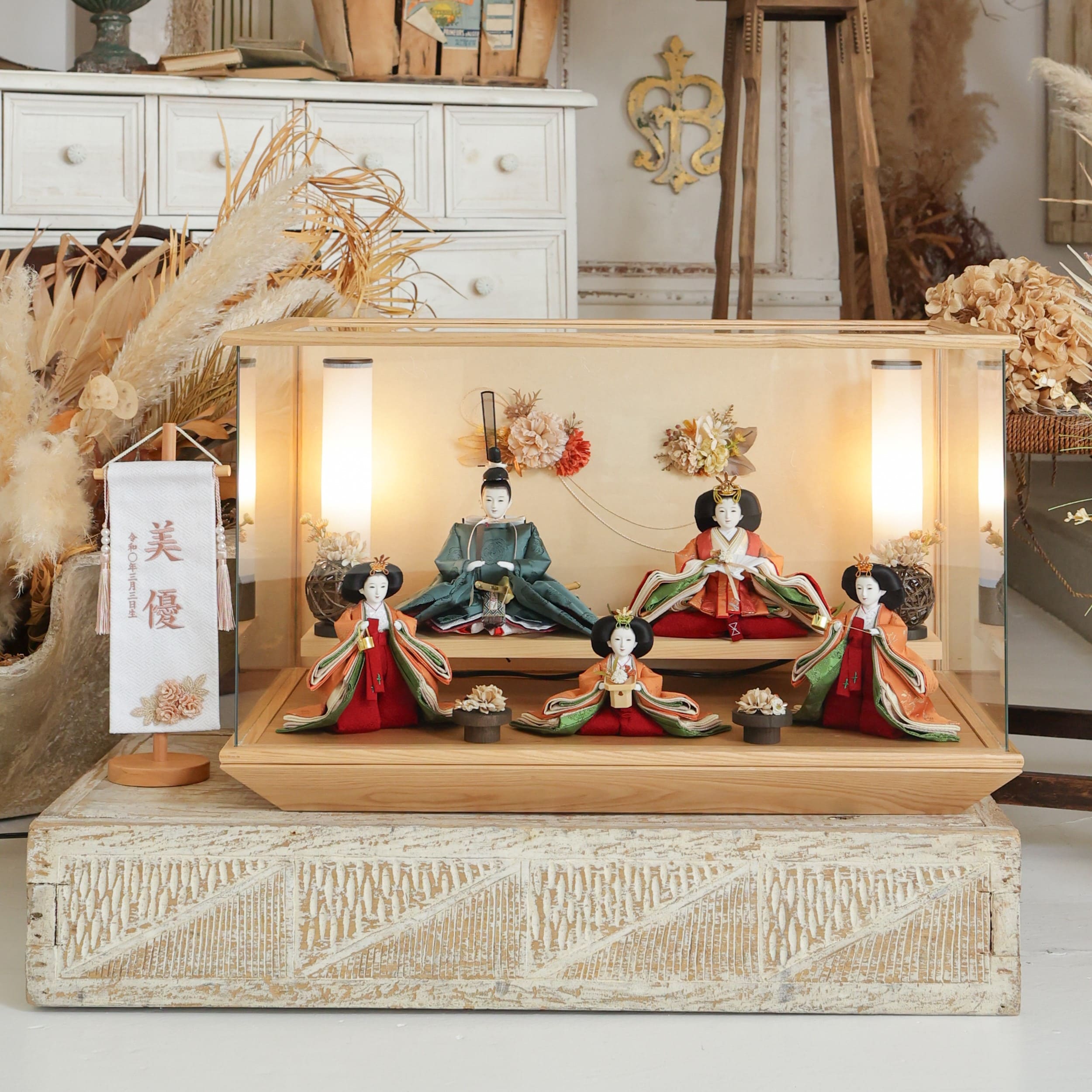 雛人形 五人飾り ｜雛人形（ひなにんぎょう）の祈ドール
