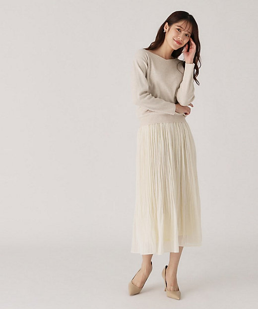 洗える】ニットとスカートのセットアップ（2002368463