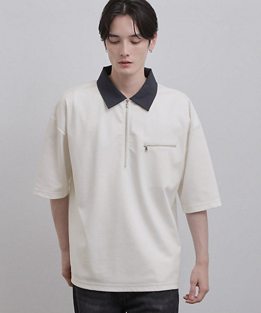 配色ハーフジップカットソー（2002548863） | tk. TAKEO