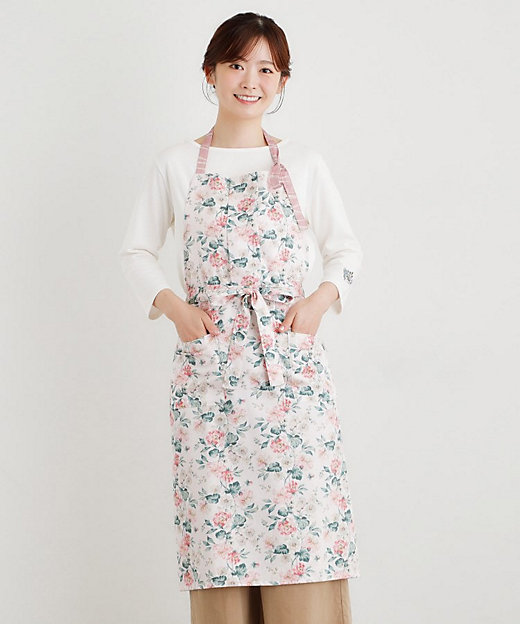 ロミリー柄 エプロン（2002550855） | LAURA ASHLEY/ローラ