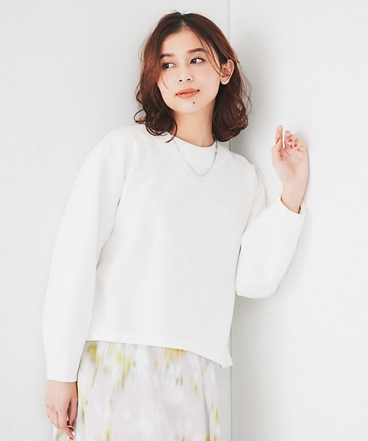 洗える／後ろファスナー】ダンボールプルオーバー