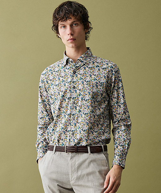 英国・リバティ社】リバティプリントシャツ（HSJLLS0204