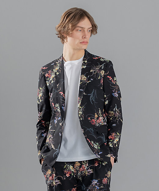 クールドッツストレッチ花柄 ジャケット（JKJHSM0501