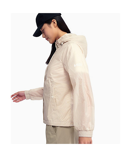 軽量 撥水 パッカブルプリントジップアップナイロンジャケット | AIGLE