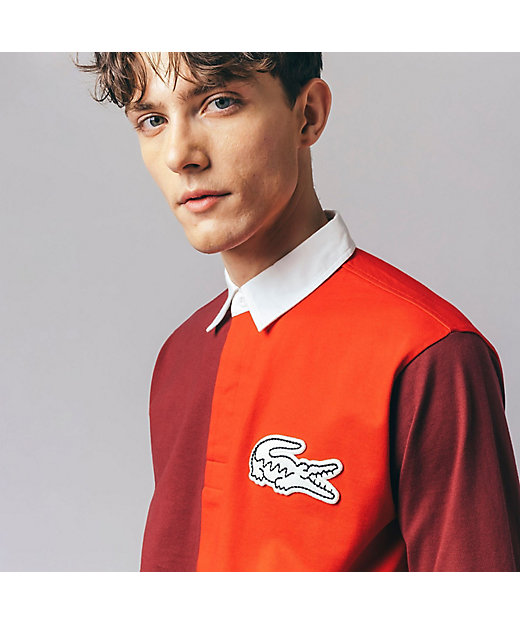 カラーブロックラガーシャツ | LACOSTE/ラコステ | 三越伊勢丹