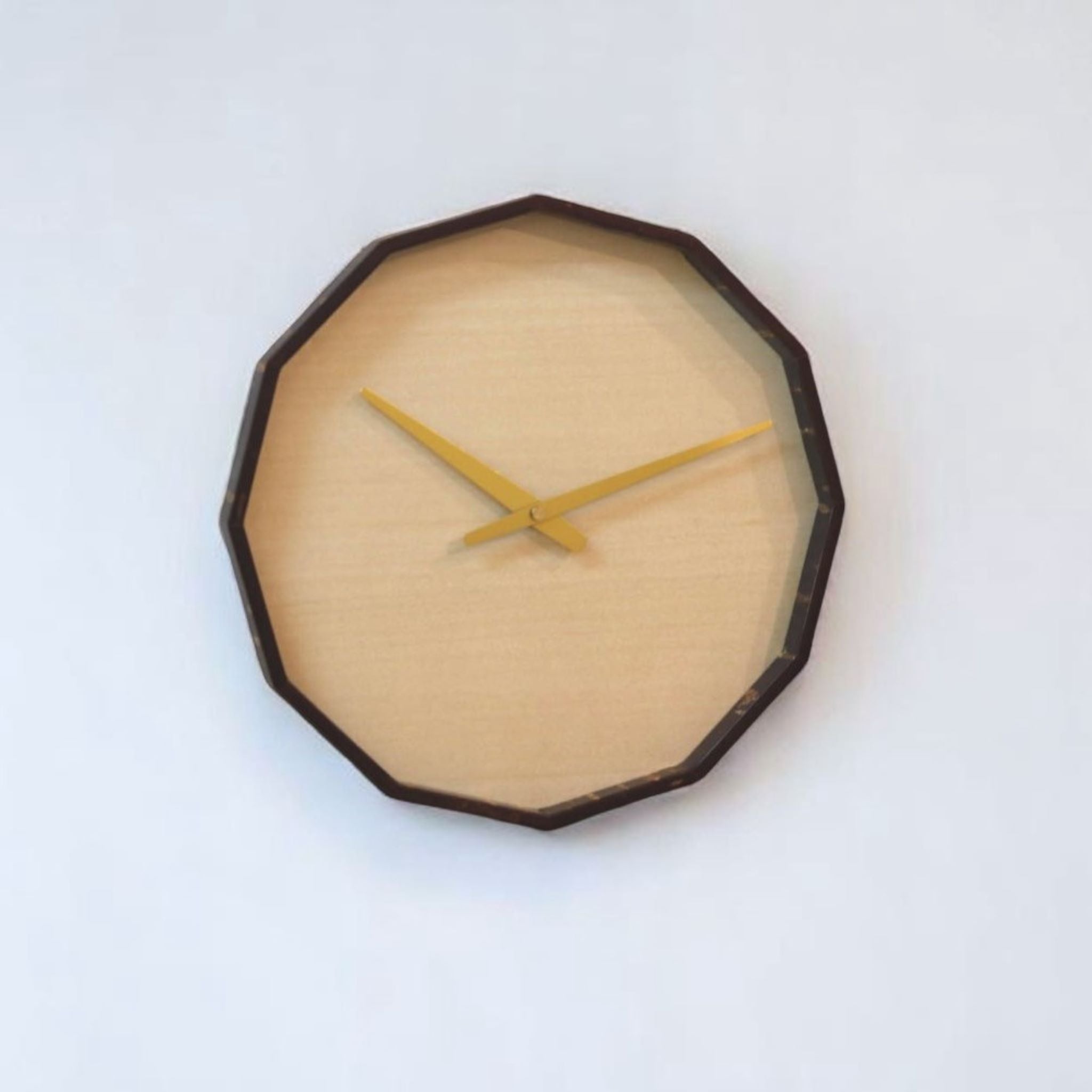 樺細工 壁掛け時計 | 素箱 十二角時計 | かえで | 角館伝四郎