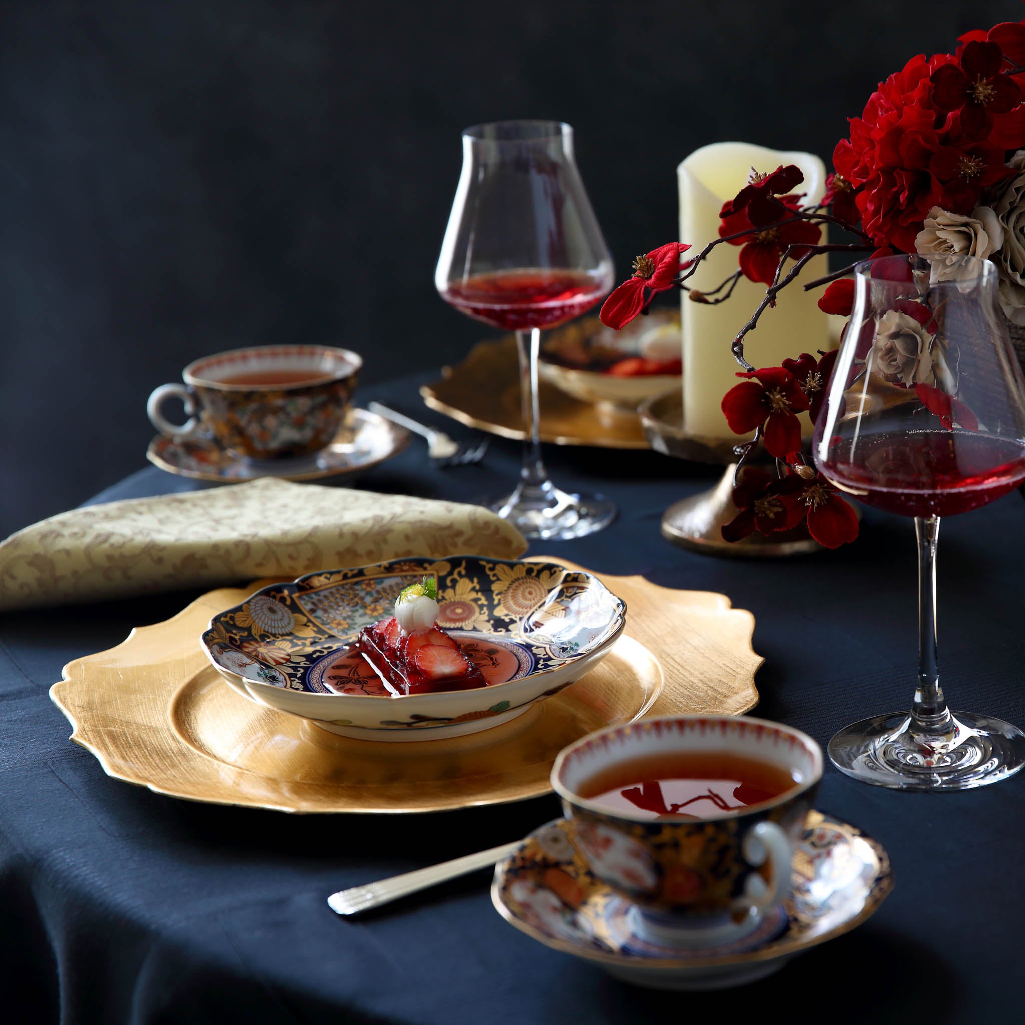 有田焼 | 盛皿・特小 5客セット | 琳派 古伊万里様式 | 賞美堂