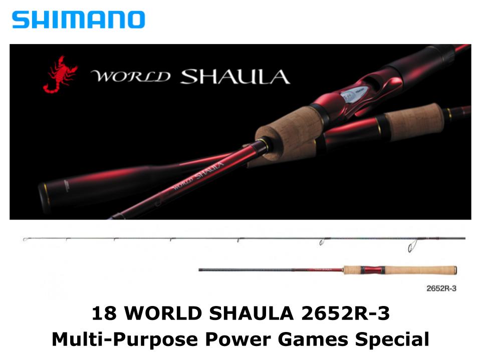 Shimano 18 World Shaula Spinning 2652R-3 Multi-Purpose Power Games