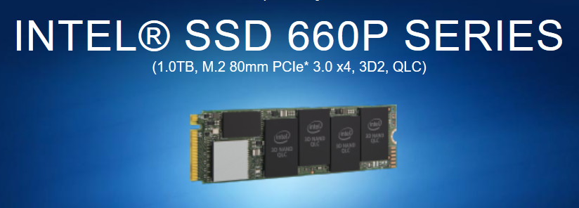QLC型NVMe M.2 SSD「Intel SSD 660p 1TB」をレビュー。SATA SSD並みの