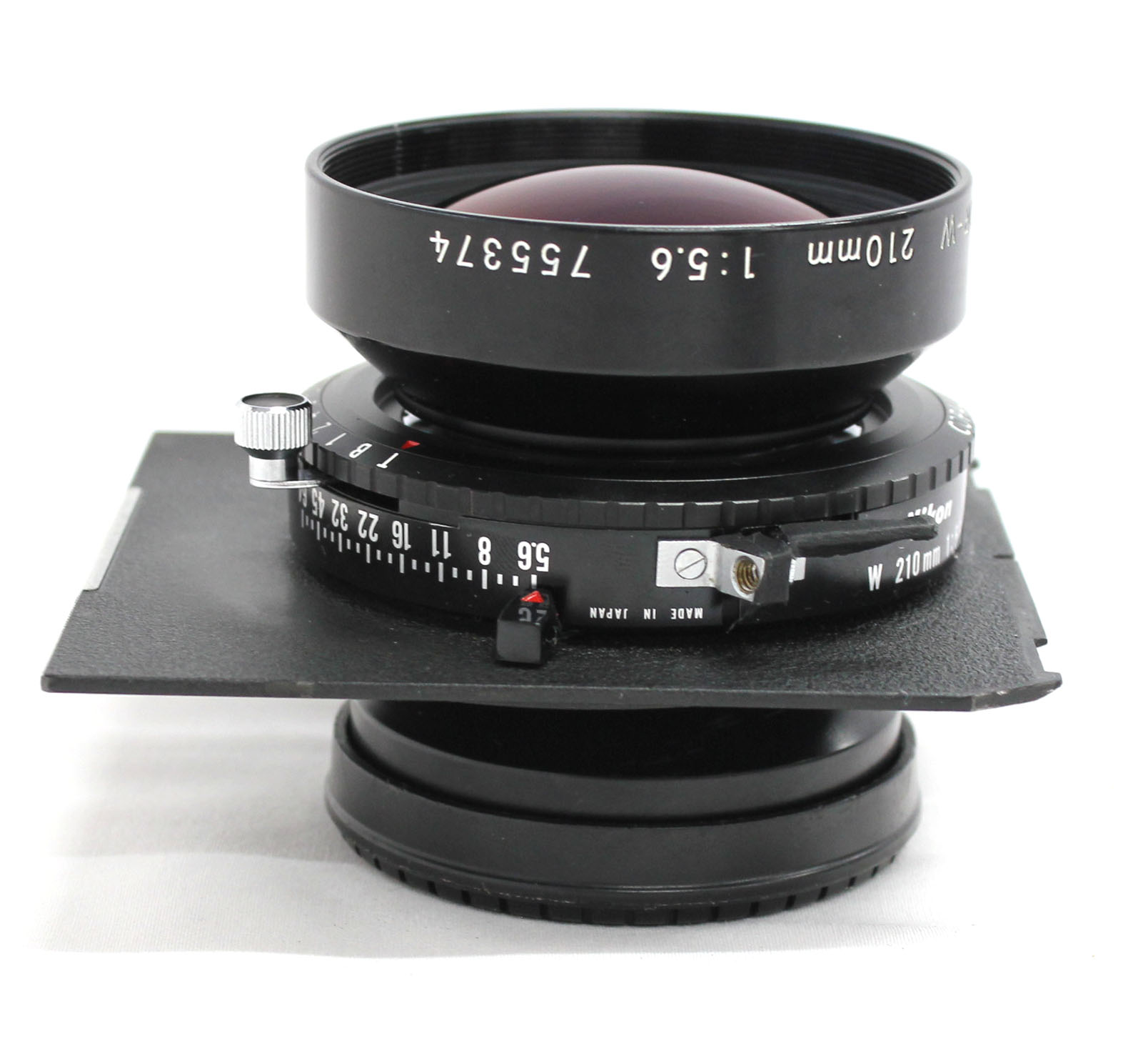 Nikon Nikkor W 210mm F/5.6 4x5 Large Format Lens with Copal 1