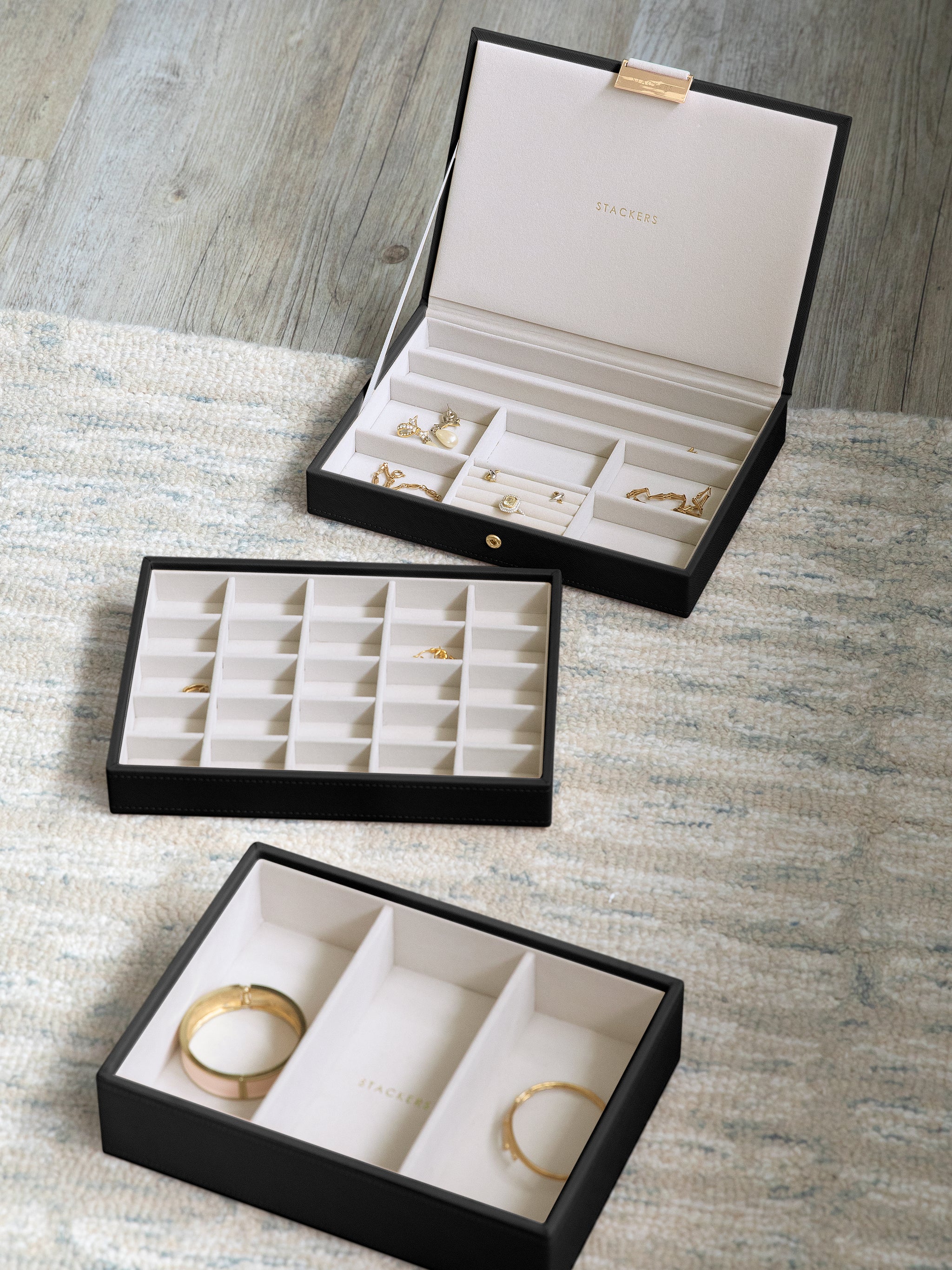 Stackers Black Classic Jewellery Box – STACKERS LONDON