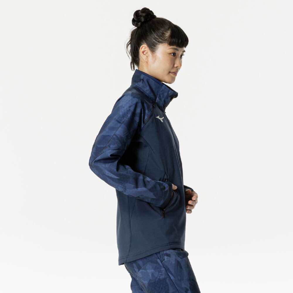 ストレッチ／防風／吸湿発熱】テックシールド×ブレスサーモジャケット