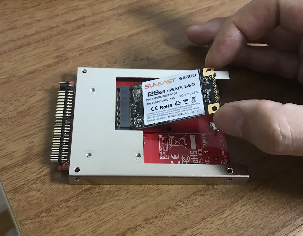 亀屋:G4/CubeのSSD交換