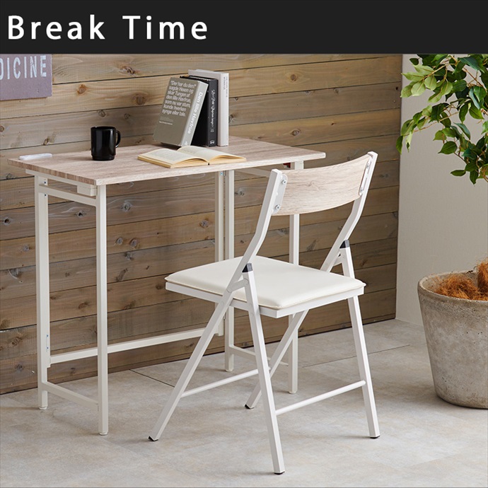 送料無料】幅80 デスク チェア 折りたたみテーブル 折りたたみチェア