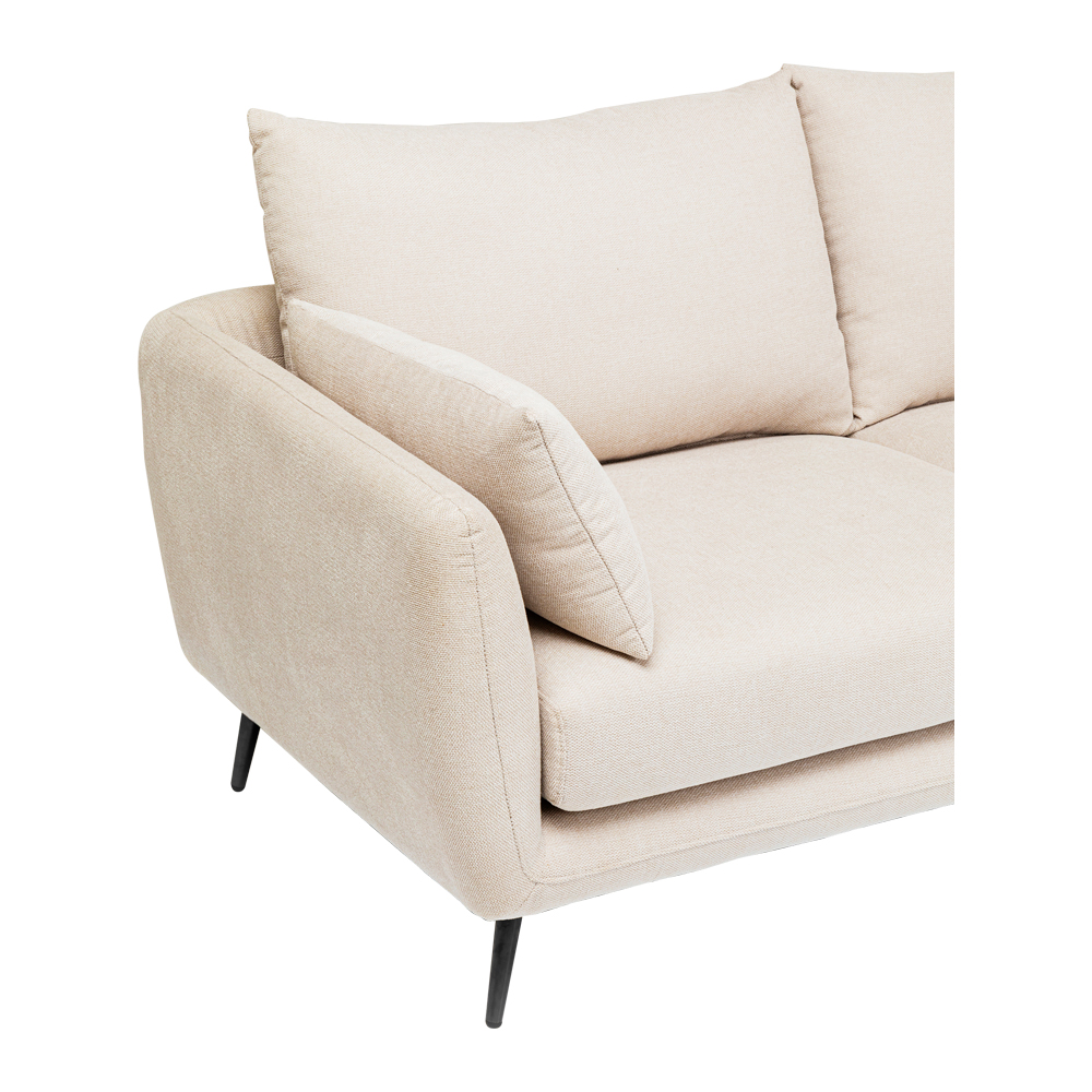 アマルフィ クリーム コーナーソファ(ライト) - L型ソファー・コーナー