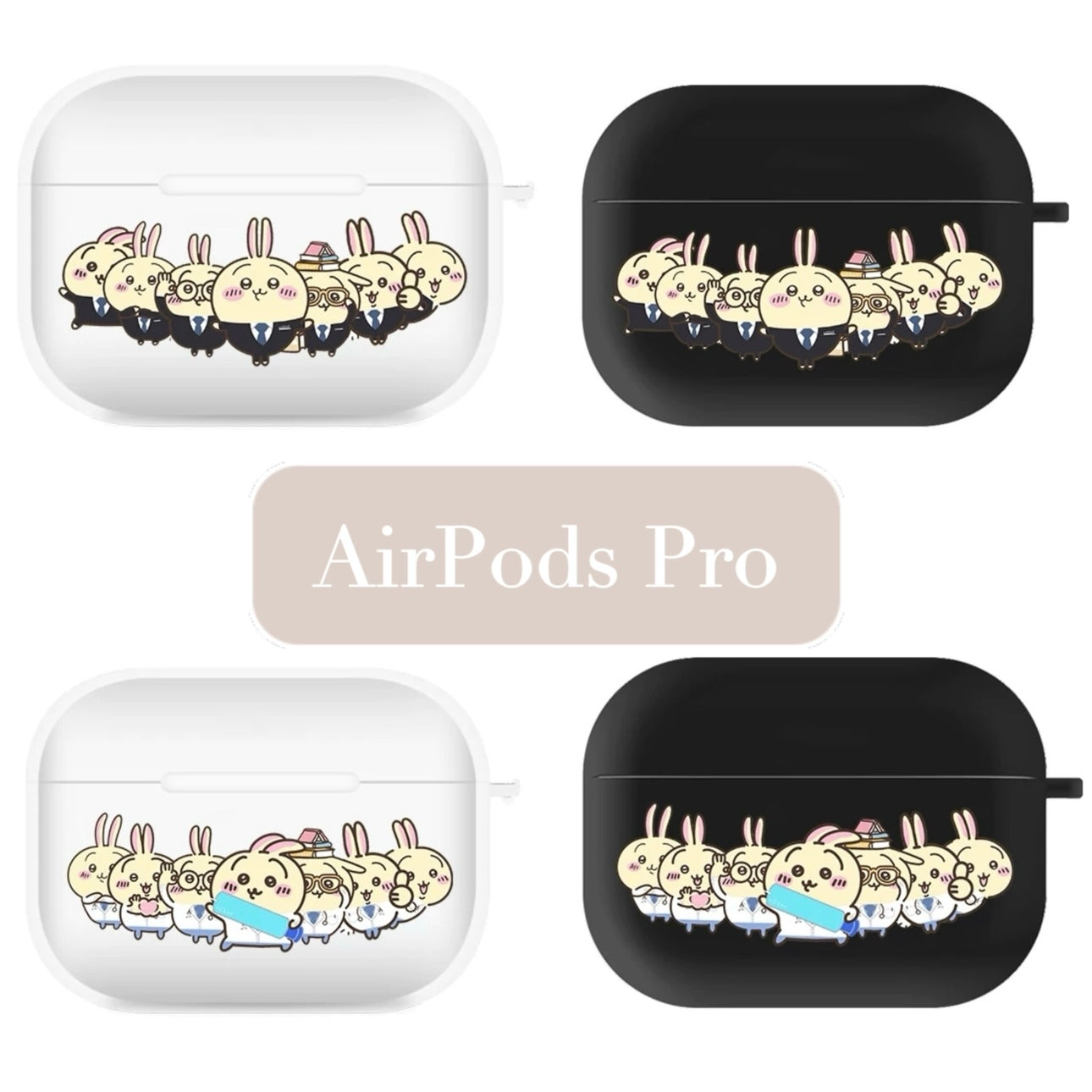 Japanese Cartoon ChiiKawa | Usagi Doctor & Black Suit AirPods