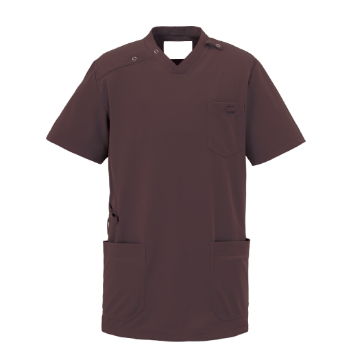 KZN714スクラブ半袖（男女兼用）(カカオブラウン/SS)｜KAZEN公式