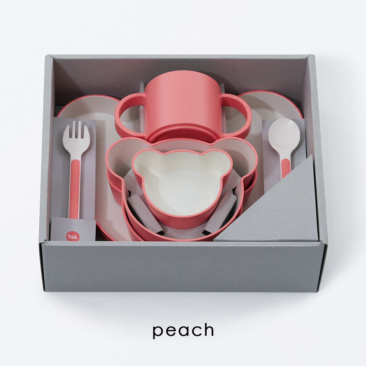 tak｜キッズディッシュ ギフトボックス ベア ラッキーセブン | KONCENT