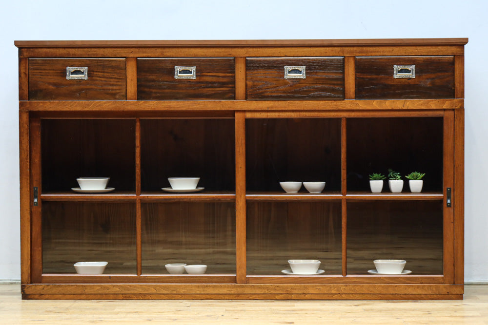 ゆらゆらガラスが引き立つ上品な佇まいをしたガラスケース BB3379 – 古