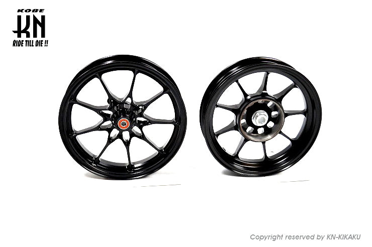 鍛造アルミホイール前後セット【ホンダディオDISK系】ブラック【タイプ