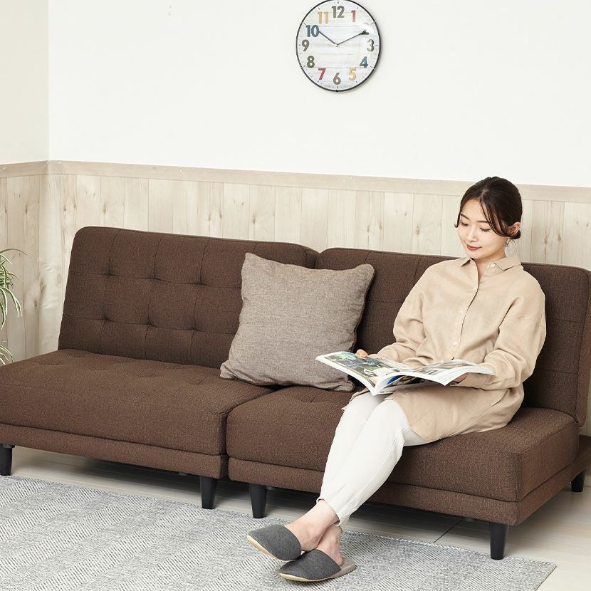 幅180cm 2人掛け ソファ ソファベッド リクライニング 離せる 多機能