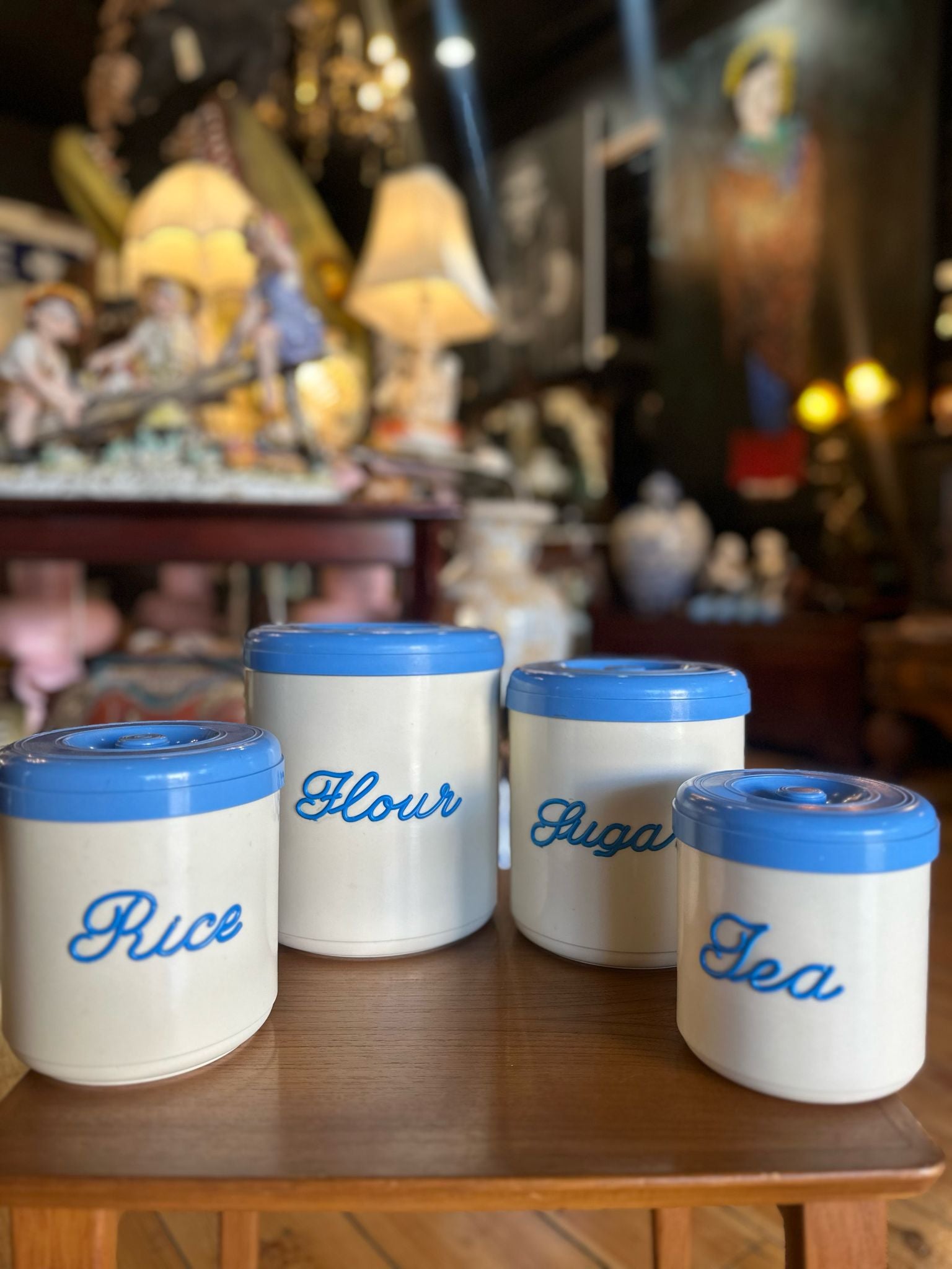Nally Ware Canisters, Bakelite 1950s Full Set – La La Vintage