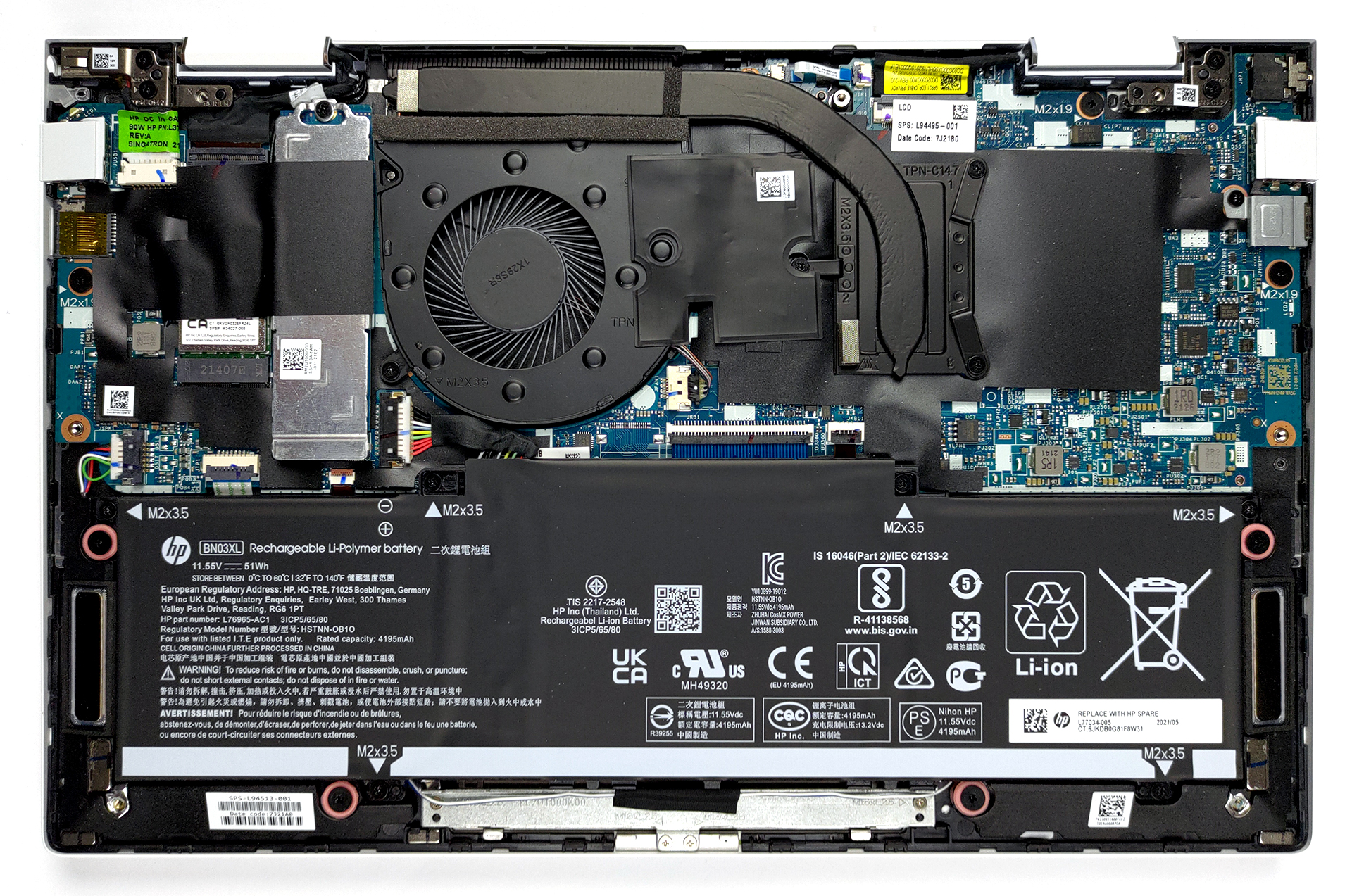 Inside HP Envy x360 13 (13-ay1000) - disassembly and upgrade