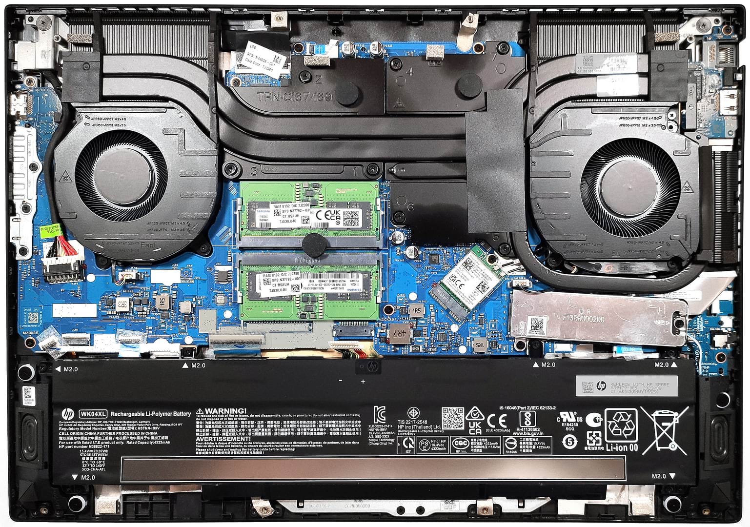 HP Omen 16 (16-wd0000)の開け方 - 分解とアップグレードオプション