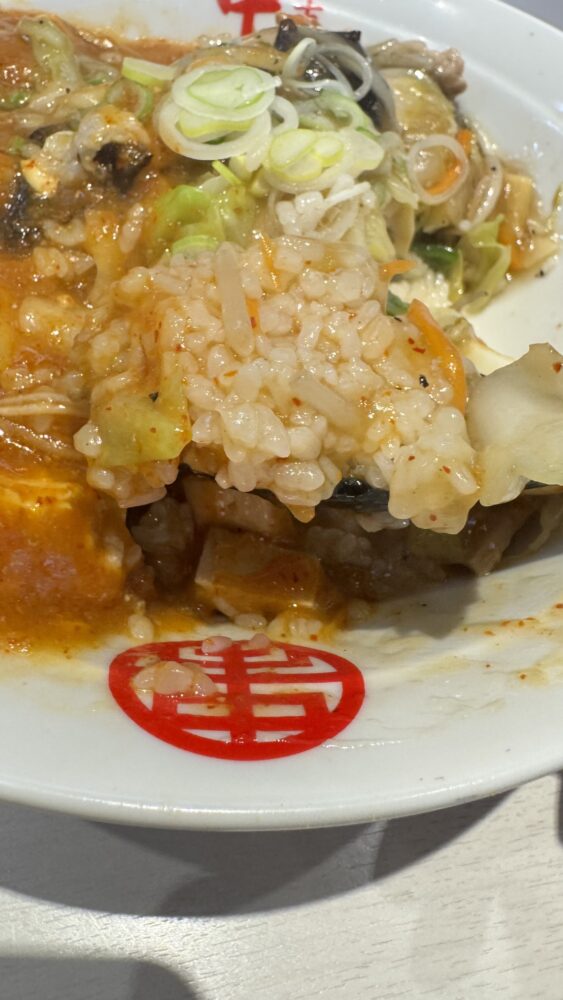 デカ盛り×旨辛】蒙古タンメン中本 秋津店｜中国丼+ライス超特大+プチ