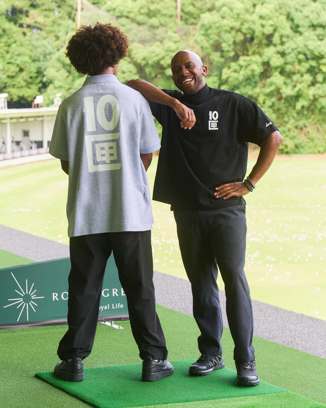 Local GOLF × 10匣 | OG Logos S/S MOCK NECK | Black