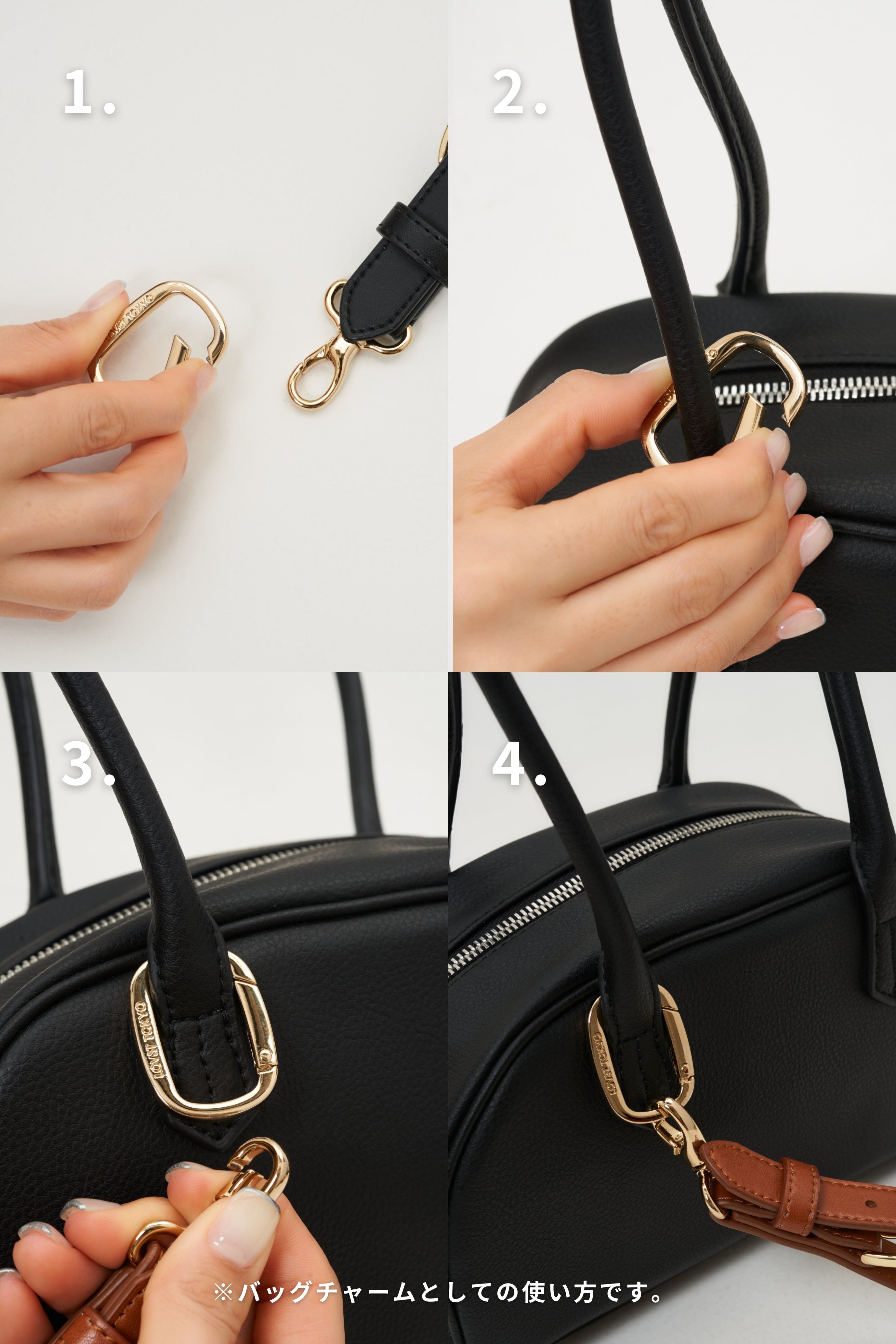 Apple 2Way Half-moon Strap | 国産アップルレザー製スマートフォン