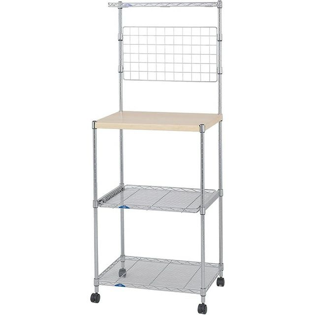 キッチンラック 幅60cm 3段 ルミナスフィール スチールラック レンジ台