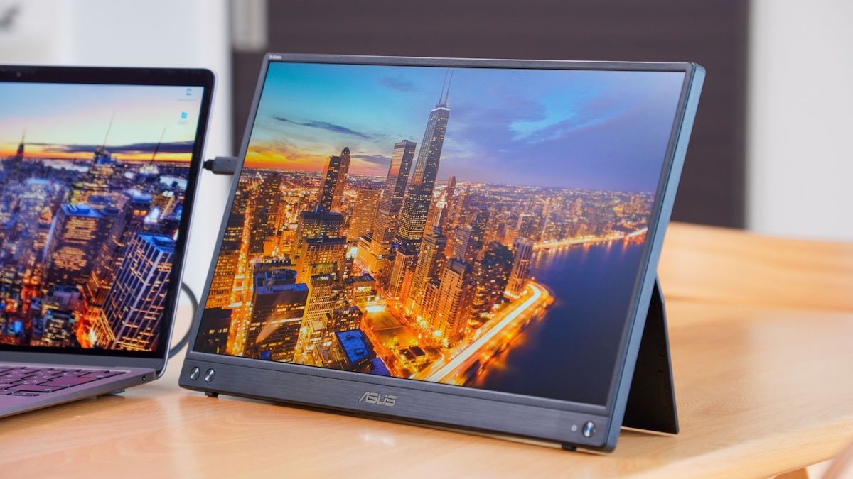 ASUS MB16ACV レビュー】自動回転機能健在！キックスタンド付きの