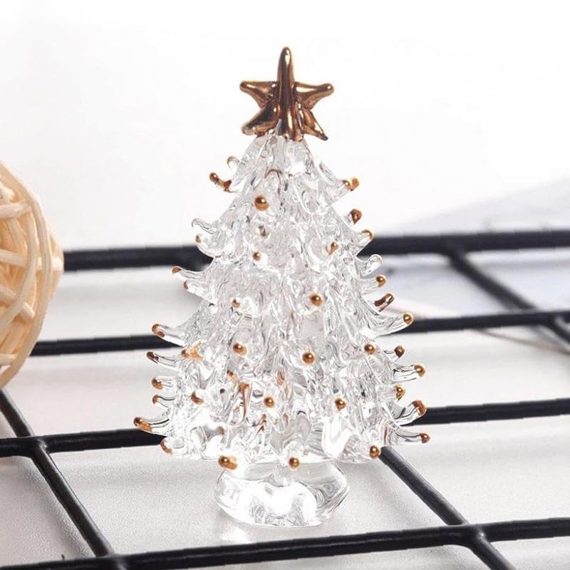 Amazon | クリスマスツリー クリスタル オブジェ置物 透明 絶景 装飾