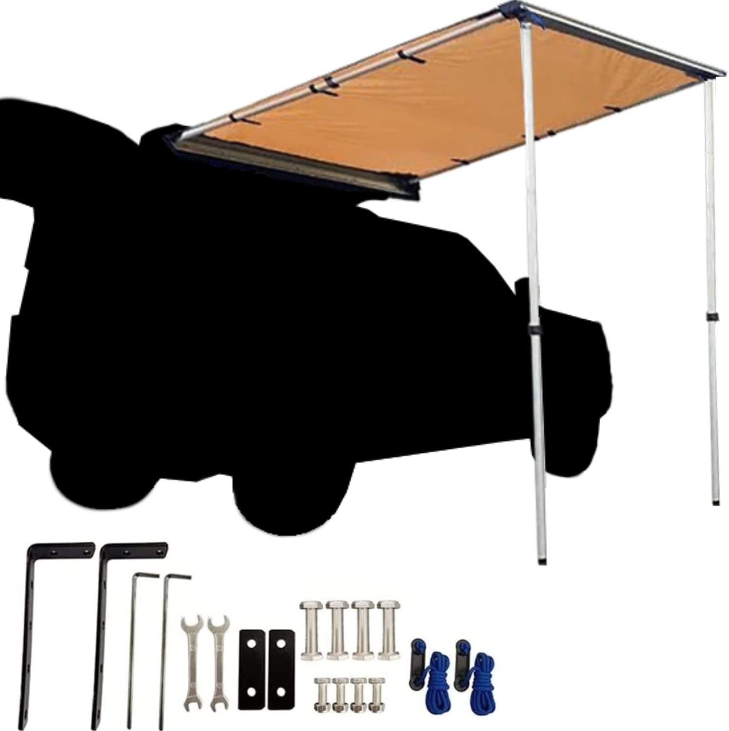 Amazon.co.jp: D&R 4WD【車用サイドオーニング】 防風 防雨 1~5人用