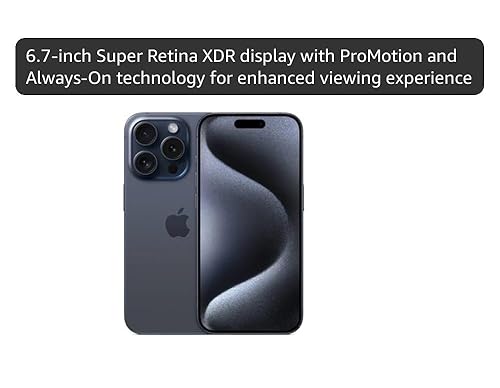 Amazon.com: Apple iPhone (Renewed Premium) 15 Pro Max, 256GB, Blue