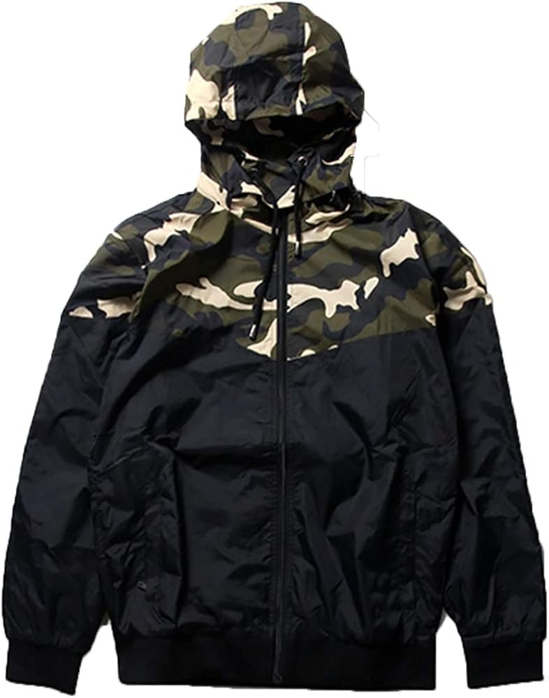 Amazon | 迷彩柄 マウンテンパーカー ウィンドブレーカー メンズ
