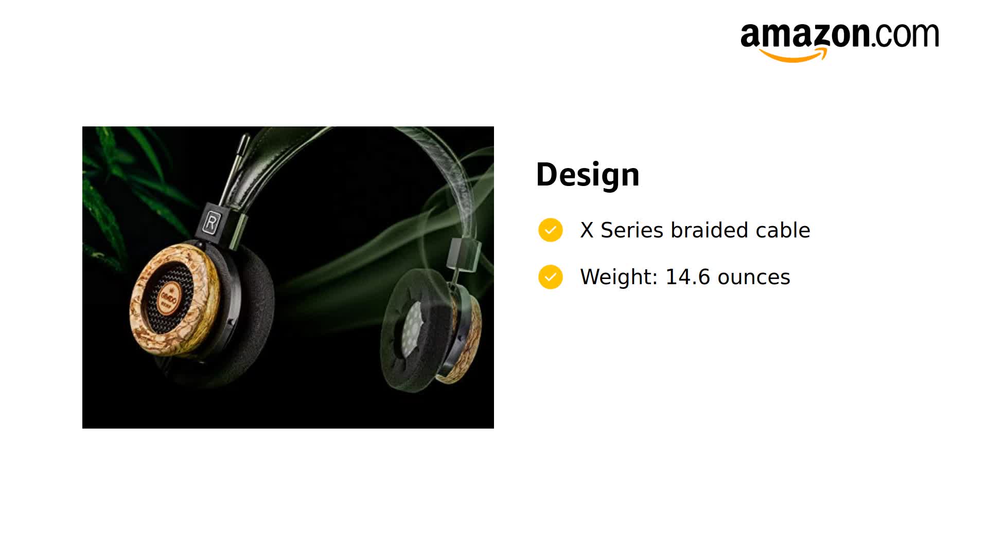 Amazon.com: GRADO Hemp Headphones – Open-Back Wired Over-Ear