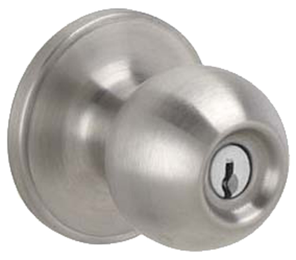J-Series by Schlage Corona Door Knob with Standard Trim, Keyed