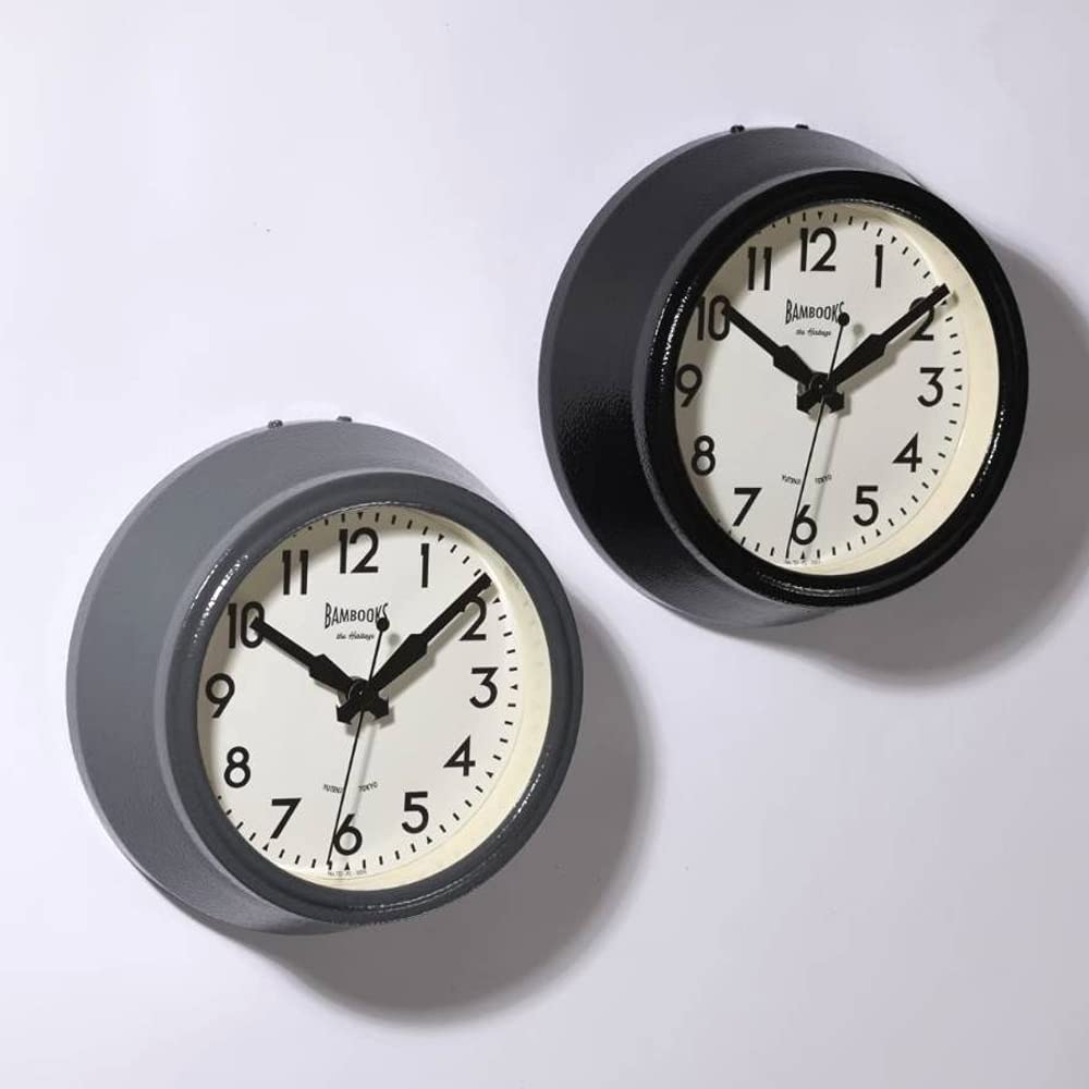 Amazon.co.jp: TOSSDICE 時計 ブリティッシュ 壁掛け 静音 スモール