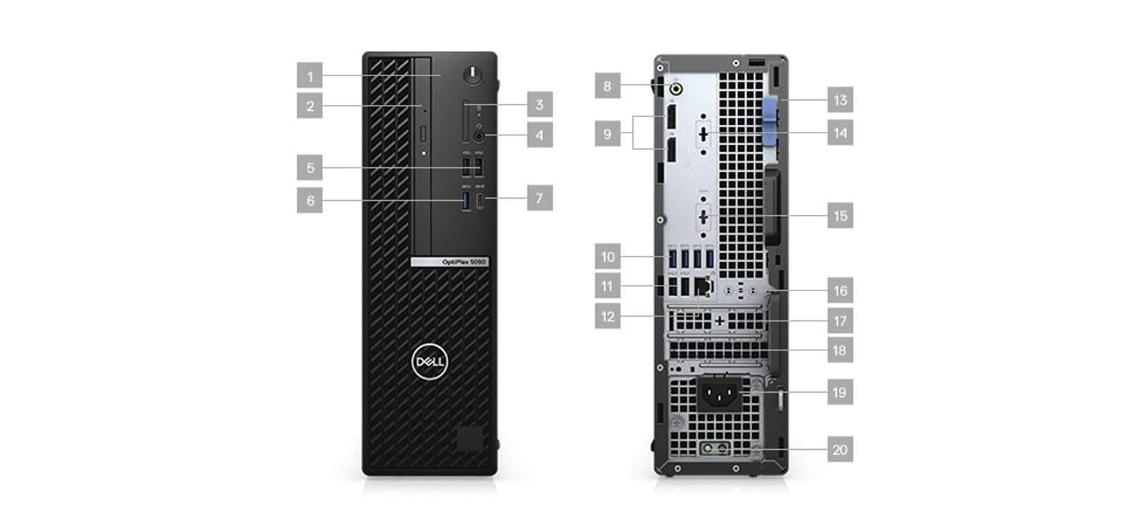 Amazon.com: Dell Optiplex 5090 SFF Desktop | Core i7-10700 - 512GB