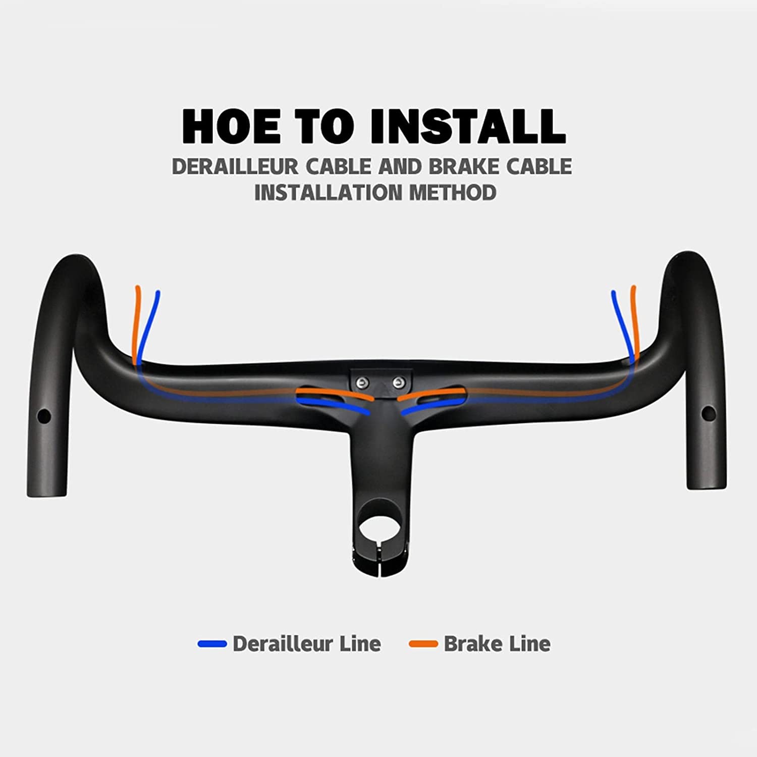 Amazon | ロードバイク ハンドル カーボン ドロップハンドル ステム