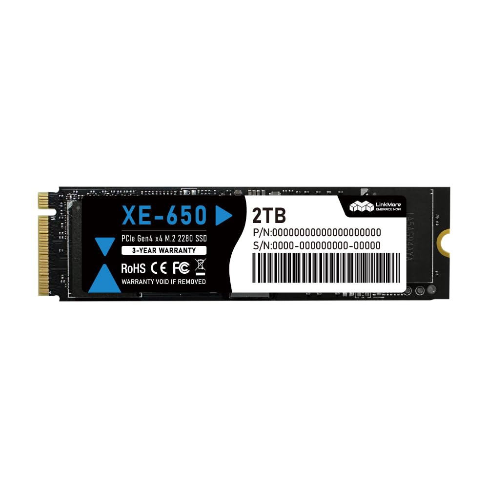 Amazon | LinkMore XE-650 PCIe 4.0 NVMe SSD 2TB M.2 2280 内蔵型
