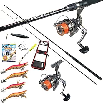 Amazon | エギング入門 オールインワン釣りセット PEライン糸巻き済