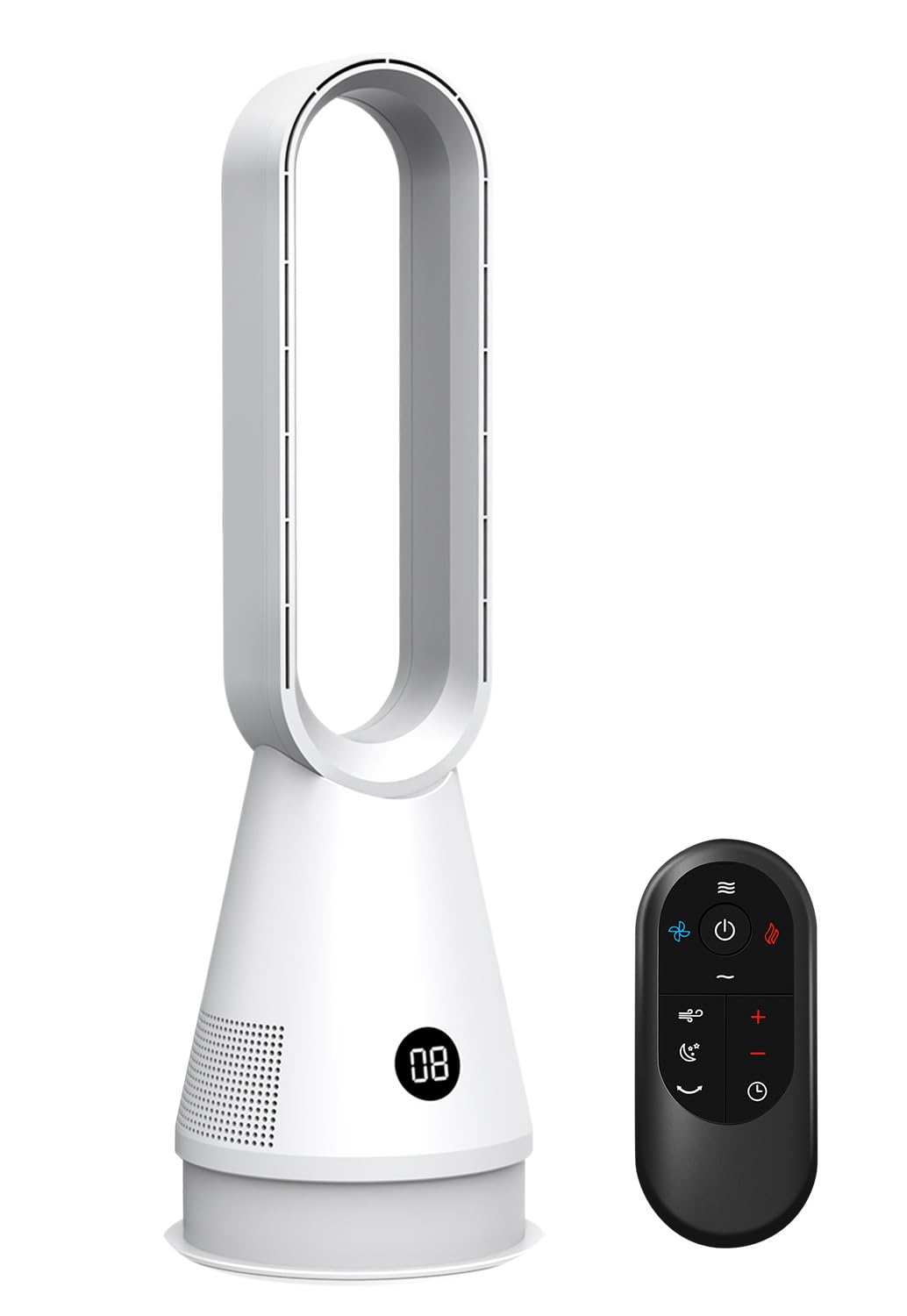 Amazon | 羽なし扇風機 冷暖両用【8冷風切替/3暖風 ECO知能恒温 節電