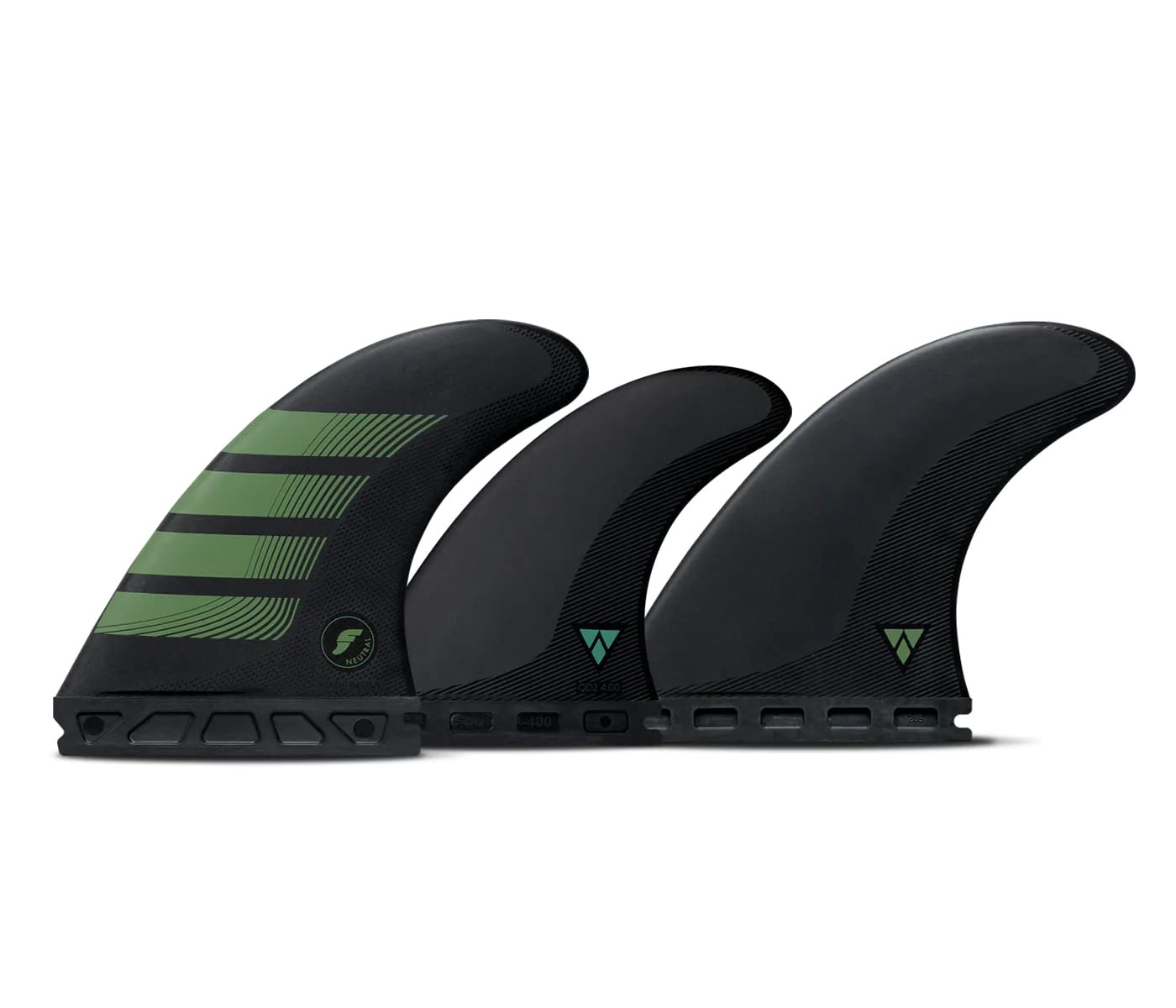 Amazon.com : Futures Fins F8 Alpha 5-Fin Set Carbon-Olive L