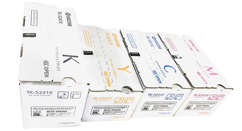 Amazon.co.jp: 純正 TK-5241 トナー 4色セット ( ブラック / シアン